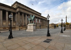 The plateau at St Georges's Hall