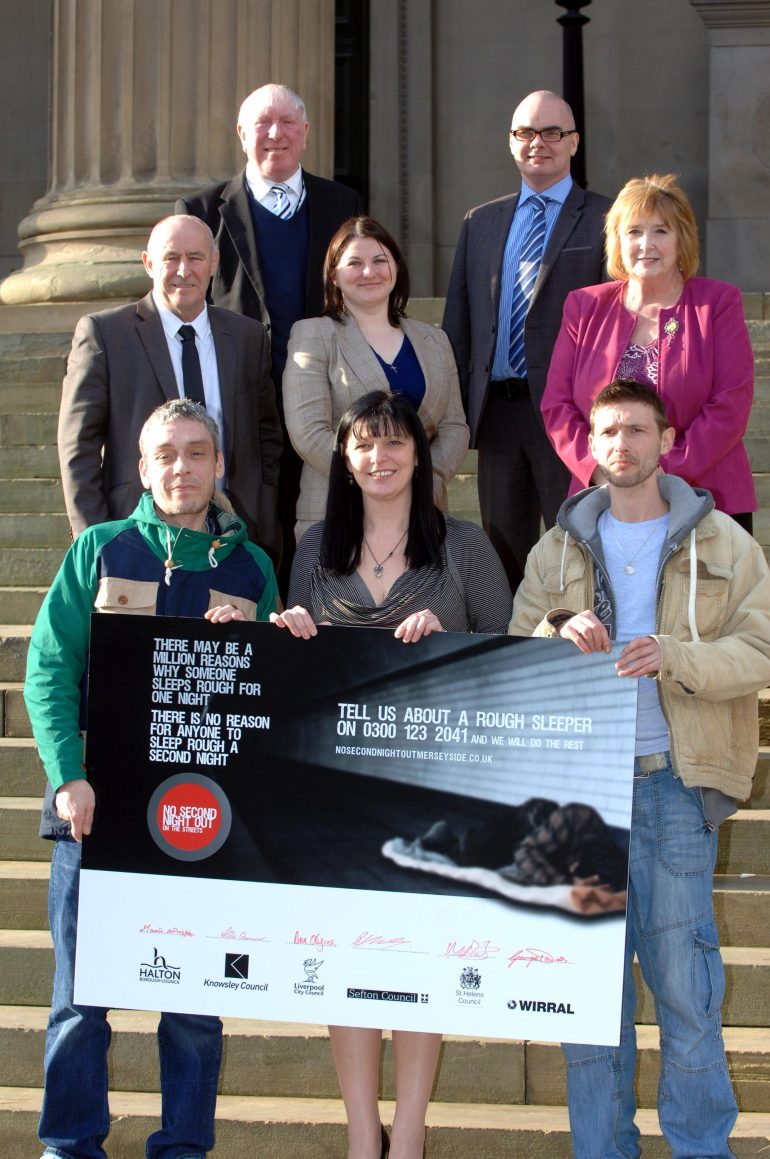 Councillor O'Byrne at launch of No Second Night Out