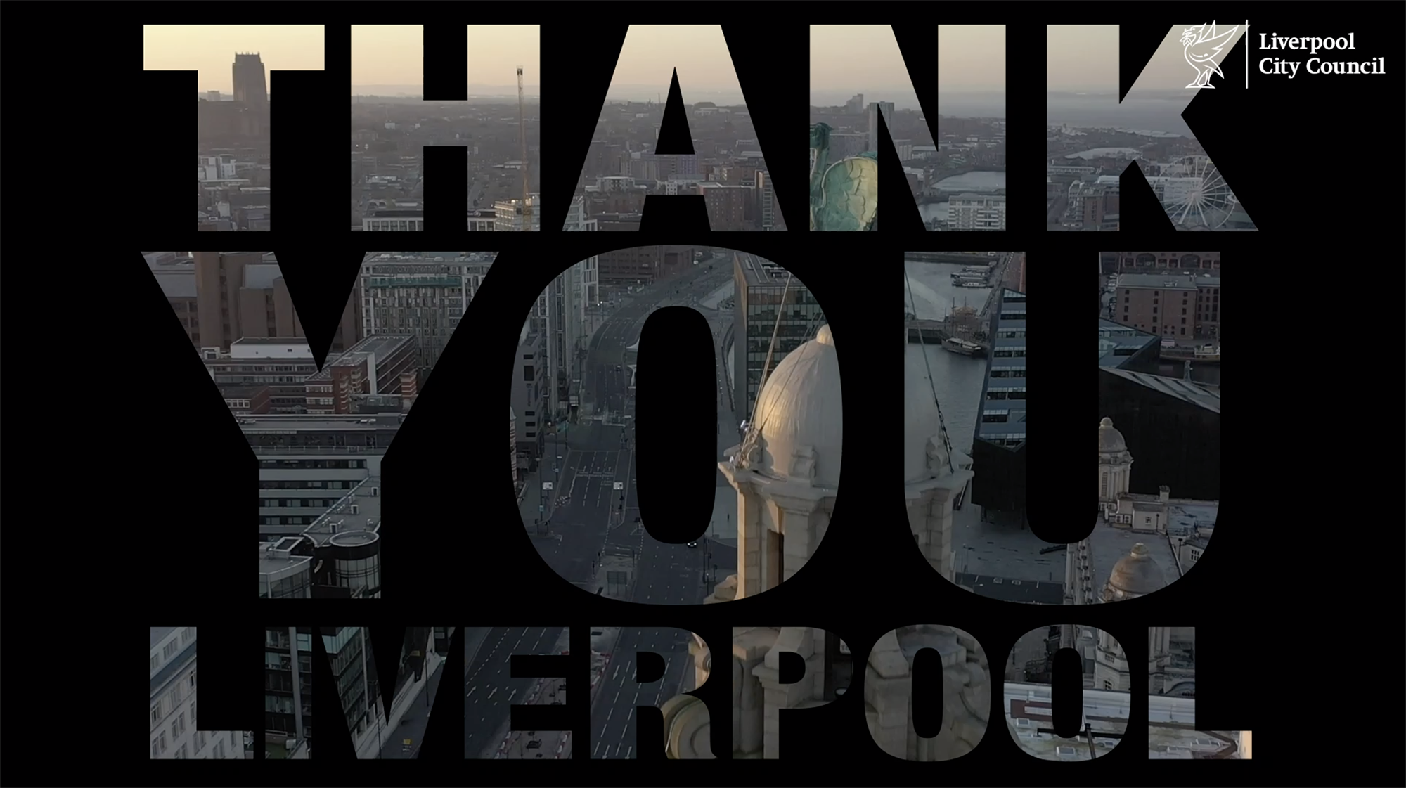 Thank you Liverpool - city scape