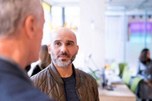 2 men talking - Reachout suicide prevention campaign