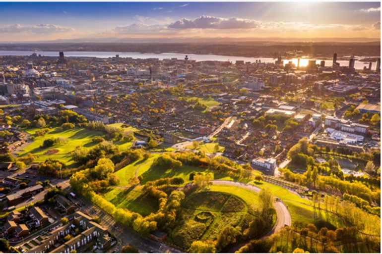 Aerial image - Liverpool Greenspace