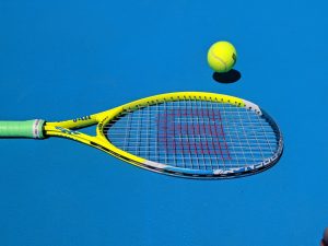 Tennis Racket and ball