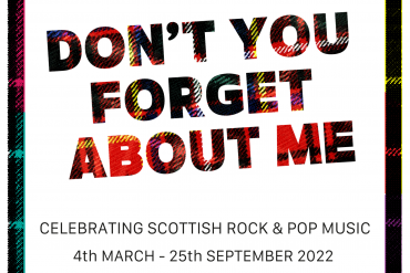 Big writing which says Don't You Forget About Me, at the BME until 25 September
