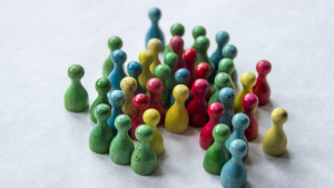 Different pegs to represent society