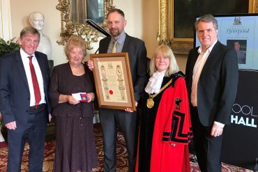 Family of 97th Hillsborough victim, Andrew Devine, accept his honorary Freedom of Liverpool status