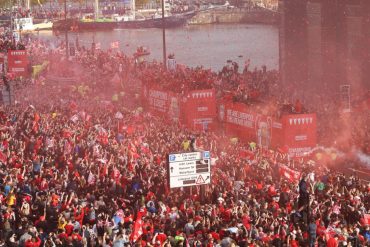 Liverpool FC Champions League parade in 2019