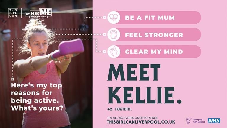 Kellie's top reasons for getting active - be a fit mum, be stronger, clear my mind
