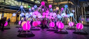 An illuminated art installation by Australian creatives Amigo & Amigo