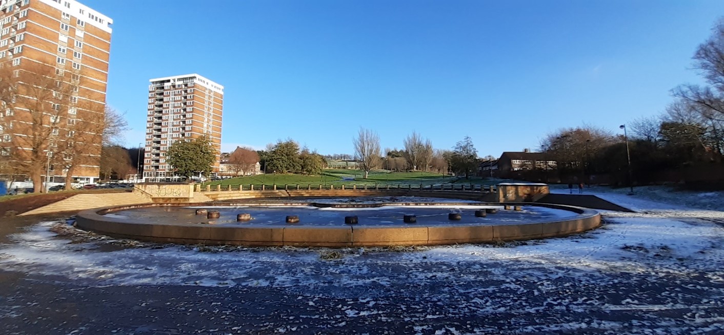 Site of new children's learn to ride facility in Everton Parks