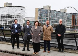 Kings Dock development team with Cllr Sarah Doyle - centre