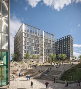 CGI of Hemisphere building in Paddington Village