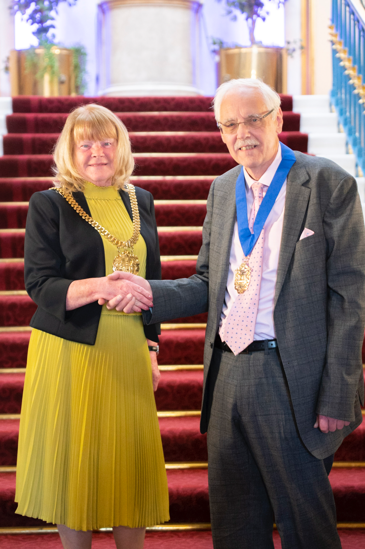 Liverpool new Lord Mayor, Cllr Mary Rasmussen and Deputy Lord Mayor, Cllr Richard Kemp