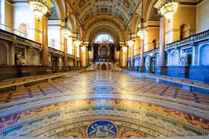 Minton tiles in St George's Hall