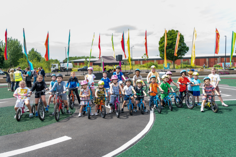 Child cyclists launch Liverpool's first learn-to-ride facility