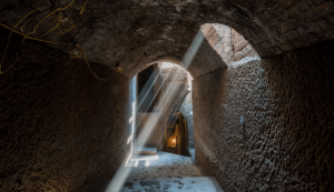 An internal shot of one of the Williamson Tunnels