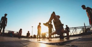 Breakdancing on the Pier Head
