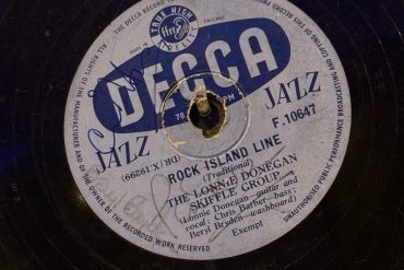Close up of a Rock Island record