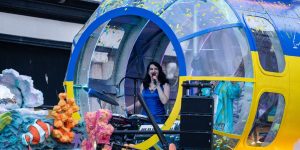 Picture of the Eurovision blue and yellow submarine